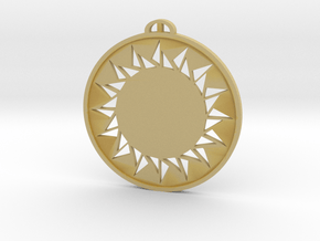 Roundway Hill Wiltshire crop circle pendant in Tan Fine Detail Plastic