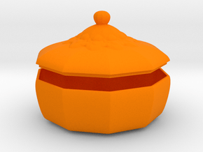Lil Box in Orange Smooth Versatile Plastic