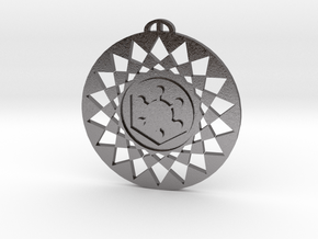 Roundway Hill Wiltshire crop circle pendant in Processed Stainless Steel 17-4PH (BJT)