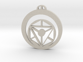 Southend-on-Sea  Essex Crop Circle Pendant in Natural Sandstone