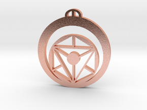 Southend-on-Sea  Essex Crop Circle Pendant in Natural Copper