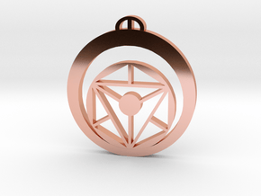 Southend-on-Sea  Essex Crop Circle Pendant in Polished Copper