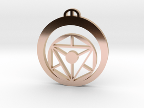 Southend-on-Sea  Essex Crop Circle Pendant in 9K Rose Gold 