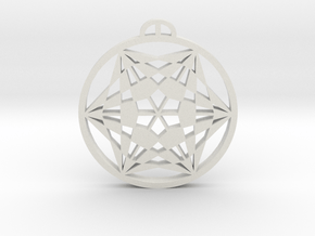 Dodworth  South Yorkshire Crop Circle Pendant in White Natural TPE (SLS)