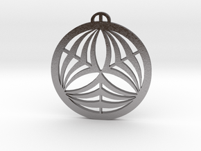 Bishopstrow Wiltshire Crop Circle Pendant in Processed Stainless Steel 316L (BJT)