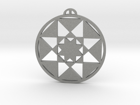 Winchester, Hampshire Crop Circle Pendant in Gray PA12