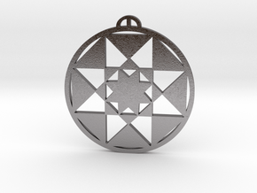 Winchester, Hampshire Crop Circle Pendant in Processed Stainless Steel 17-4PH (BJT)