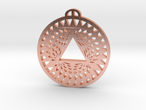 Aldbourne-Wiltshire Crop Circle Pendant_fixed in Natural Copper