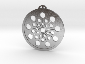 Charlton, Wiltshire Crop Circle Pendant in Natural Silver
