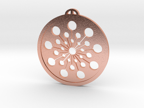 Charlton, Wiltshire Crop Circle Pendant in Natural Copper
