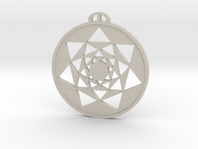 Ludgershall, Wiltshire Crop Circle Pendant in Natural Sandstone