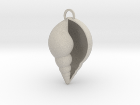 Lil shell pendant in Natural Sandstone