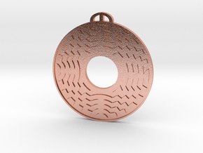 Farley Mount, Hampshire Crop Circle Pendant in Natural Copper