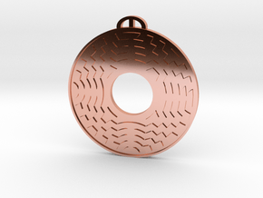 Farley Mount, Hampshire Crop Circle Pendant in Polished Copper