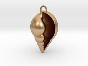 Lil shell pendant in Natural Bronze
