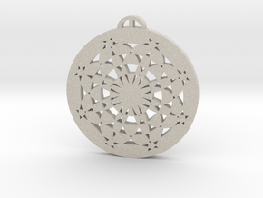 Beckhampton, Wiltshire Crop Circle Pendant in Natural Sandstone