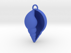Lil shell pendant in Blue Smooth Versatile Plastic