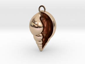 Lil shell pendant in 9K Rose Gold 