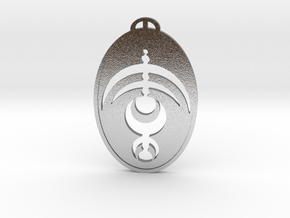Moiselles  Val-d’Oise Crop Circle Pendant in Natural Silver