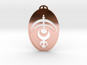 Moiselles  Val-d’Oise Crop Circle Pendant in Polished Copper