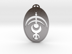 Moiselles  Val-d’Oise Crop Circle Pendant in Processed Stainless Steel 17-4PH (BJT)