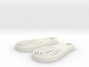 Earrings in White Natural TPE (SLS)