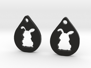 bunny_earrings in Black Natural TPE (SLS)