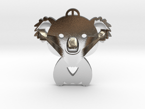 Koala_pendant in Polished Silver