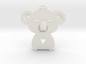 Koala_pendant in White Natural TPE (SLS)