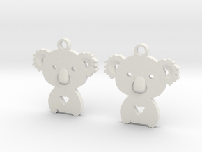 Koala_earrings in PA11 (SLS)