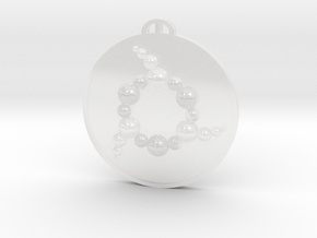 Cuxton Kent Crop Circle Pendant in Clear Ultra Fine Detail Plastic