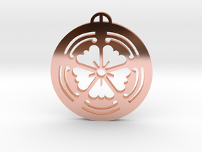 Beckhampton-Wiltshire Crop Circle Pendant in Polished Copper