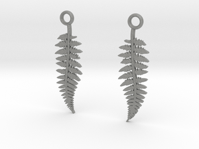 fern earrings in Gray PA12