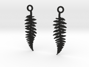 fern earrings in Black Natural TPE (SLS)