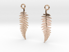 fern earrings in 9K Rose Gold 