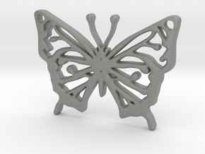 butterfly pendant in Gray PA12