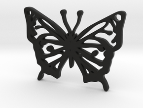 butterfly pendant in Black Natural TPE (SLS)