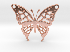 Butterfly pendant in Natural Copper