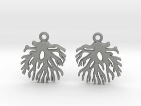 Coral_earrings in Gray PA12