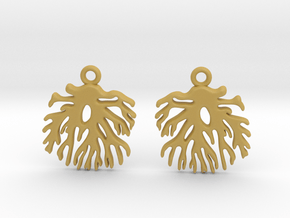 Coral_earrings in Tan Fine Detail Plastic