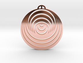 Aldbourne  Wiltshire Crop Circle Pendant in Polished Copper