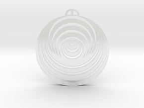 Aldbourne  Wiltshire Crop Circle Pendant in Clear Ultra Fine Detail Plastic