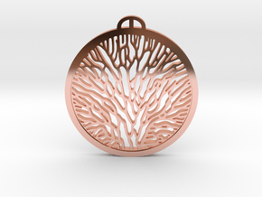 organic pendant in Polished Copper
