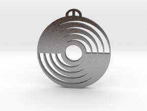Hadorf Bayern Crop Circle Pendant in Processed Stainless Steel 316L (BJT)