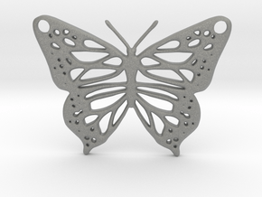 butterfly pendant in Gray PA12