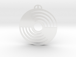 Hadorf Bayern Crop Circle Pendant in Clear Ultra Fine Detail Plastic
