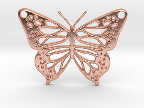 butterfly pendant in Natural Copper