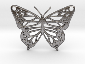 butterfly pendant in Processed Stainless Steel 316L (BJT)