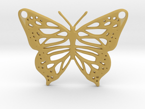 butterfly pendant in Tan Fine Detail Plastic