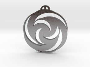 Up Sombourne Hampshire Crop Circle Pendant in Processed Stainless Steel 17-4PH (BJT)